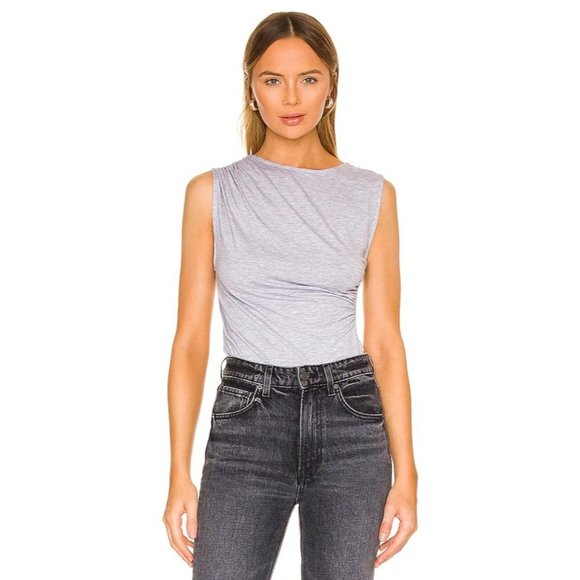 Lovers + Friends Tops - Lovers + Friends Sahara Draped Tank Top in Heather Grey Small New